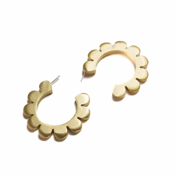 Sunshine Tienda Flower Outline Hoops