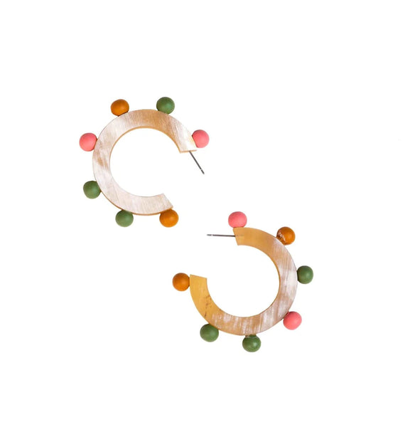 Sunshine Tienda Bead Hoops