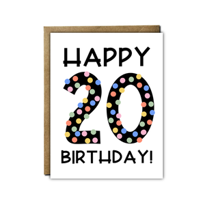 20 Happy Birthday Card