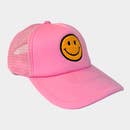 Light Pink Smiley Face Baseball Hat