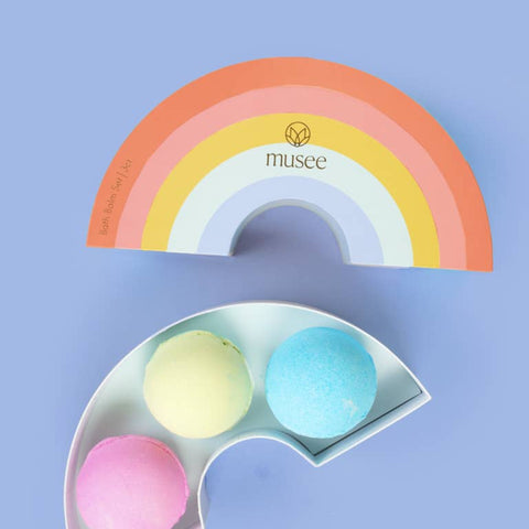 Rainbow Bath Bomb Set Musee