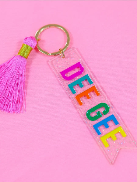 Sorority Tassel Key Chain
