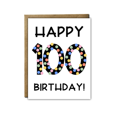 100 Happy Birthday Card