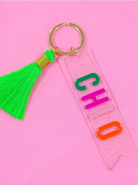 Sorority Tassel Key Chain