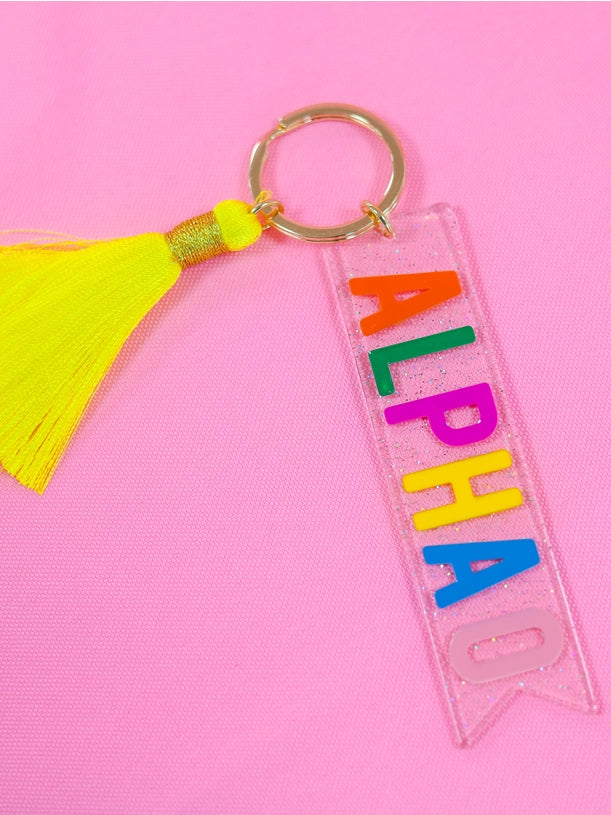 Sorority Tassel Key Chain