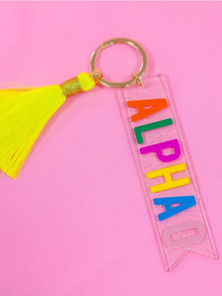Sorority Tassel Key Chain