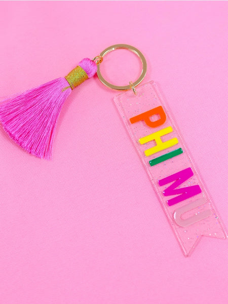 Sorority Tassel Key Chain