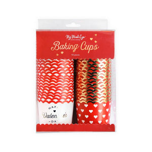 Foiled Heart Food Cups