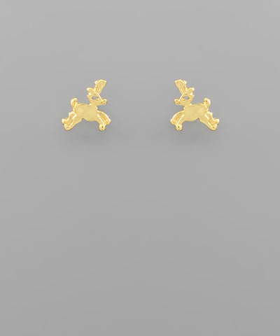 Rudolph Gold Dipped Earrings