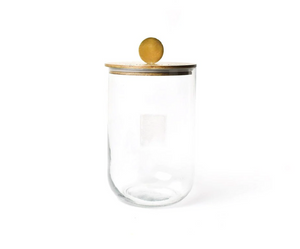 Mini Wooden Lid Glass Jar Happy Everything