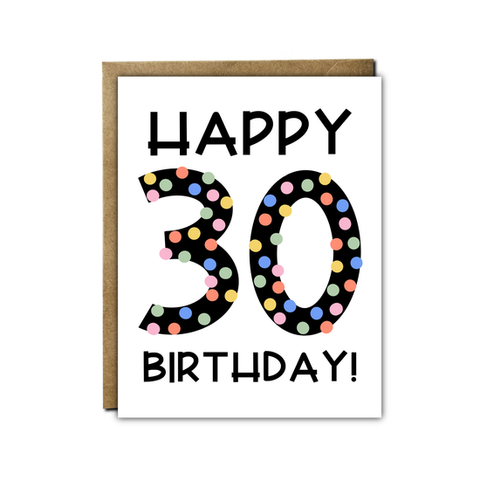 30 Happy Birthday Card