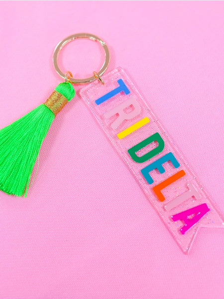 Sorority Tassel Key Chain