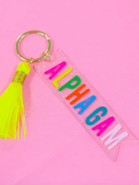 Sorority Tassel Key Chain
