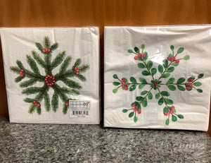 Christmas Two-Sided Paper Napkins (pack of 25)