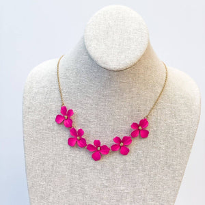 Fuchsia Flower Necklace