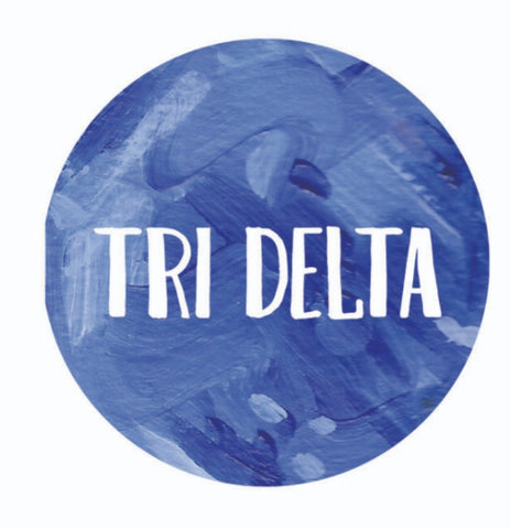 Tri Delta Round Sticker
