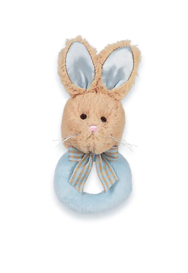 Blue Lil Bunny Ring Rattle