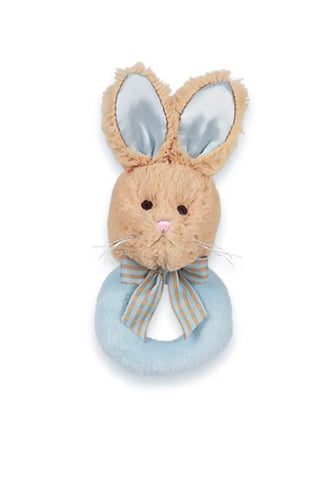 Blue Lil Bunny Ring Rattle