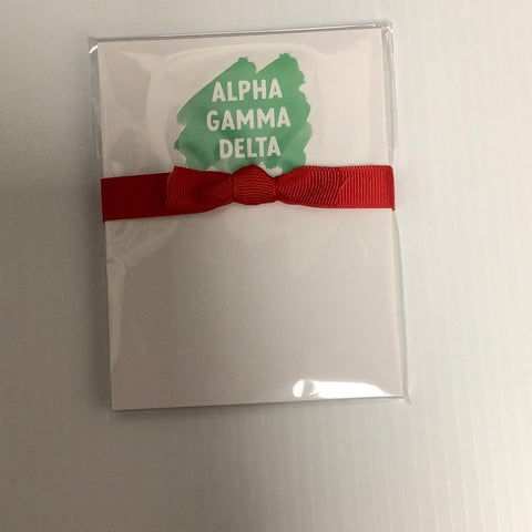 Alpha Gamma Delta Mini Notepad