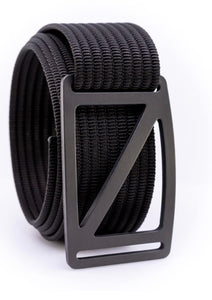 Grip6 Men’s Slope Gunmetal Belt (Black Strap)