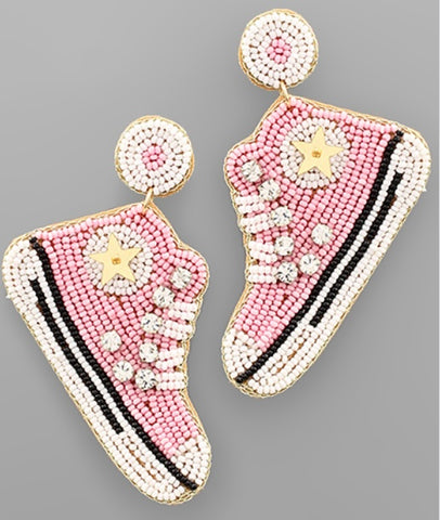 Pink Hi-Top Converse Earrings