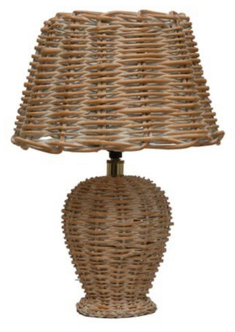 Wicker Table Lamp