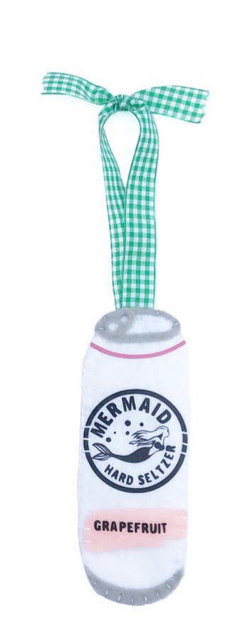 Mermaid grapefruit felt ornament