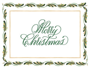 Arcadia Green Christmas Note Cards