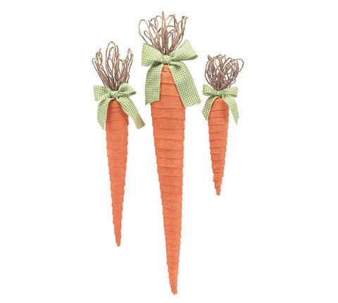 Burlap Hanging Carrot - Medium