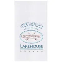 Welcome lake house towel