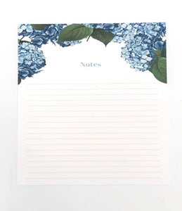 Large Hydrangea Lined Notepad