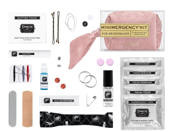Champagne Velvet Minimergency Kit for Bridesmaids