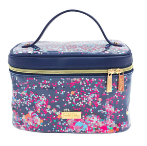 Navy Confetti Train Case