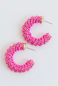 Michelle McDowell Eva Bright Pink Earrings