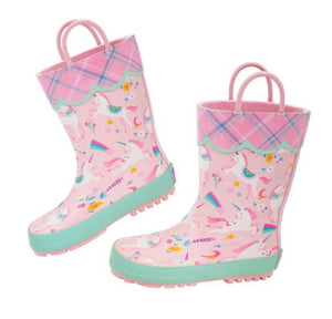 Stephen Joseph Unicorn Rain Boots- Size 8