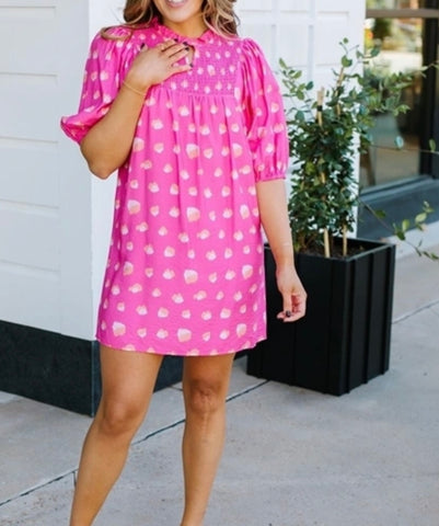 Small-Michelle McDowell Amelia Rough Runner Pink Dress