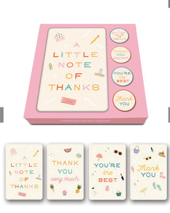 Tiny Treasures Thank You Notecard Set