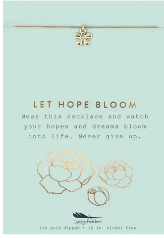 Let Hope Bloom Necklace