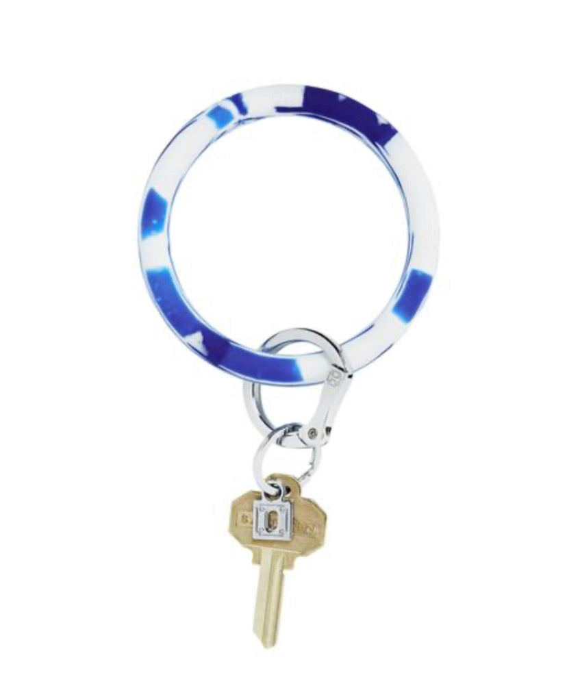 Silicone Blue Me Away marble oventure key ring