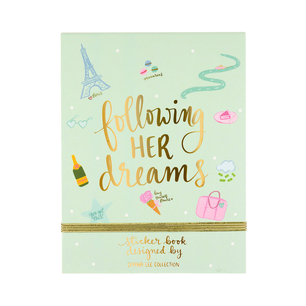 Following her dreams sticker book