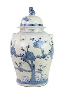 Foo Dog Top Ginger Jar (Cherry Blossom)