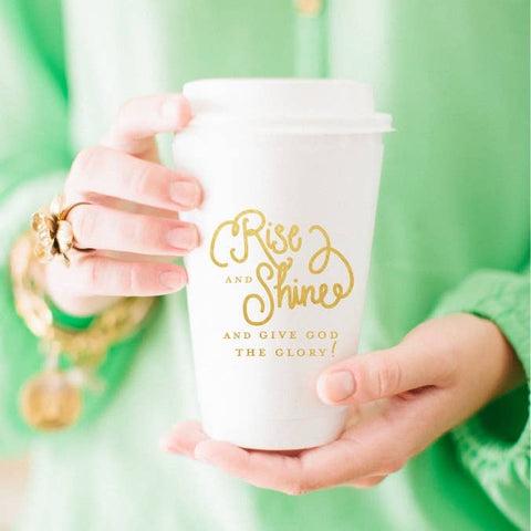 Rise and Shine to-go Coffee Cup set