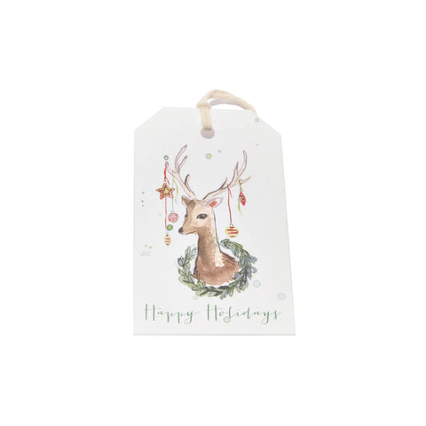 Deer Happy Holidays Gift Tags
