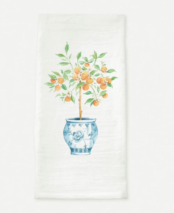Ginger Jar Orange Tree Tea Towel