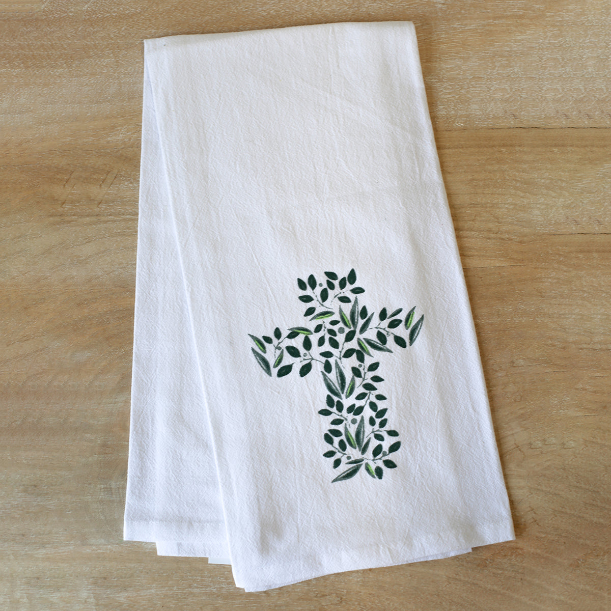 Cross Flour Sack Hand Towel