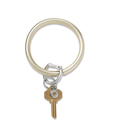 Leather Gold Rush Jeweled Clasp Oventure Key Ring