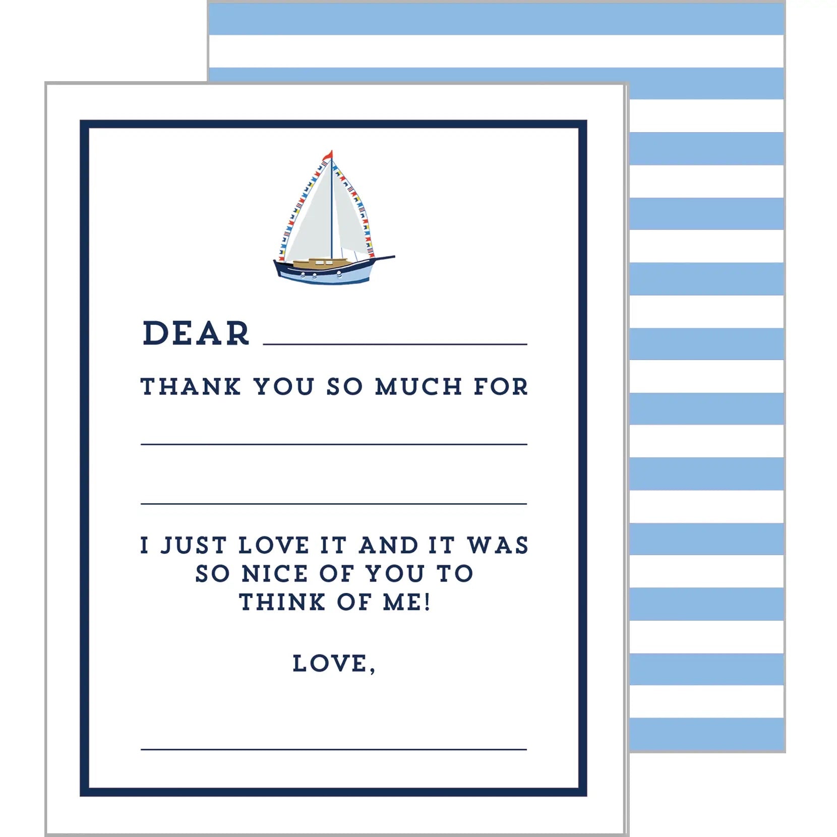 Sailboat Fill in the Blank Cards