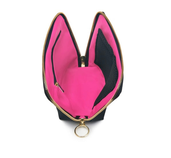 Kusshi Everyday Makeup Bag-Black/Pink