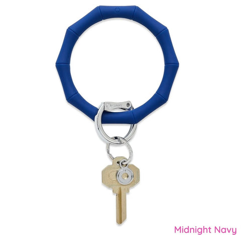 Oventure Silicone Bamboo Key Ring- Midnight Navy