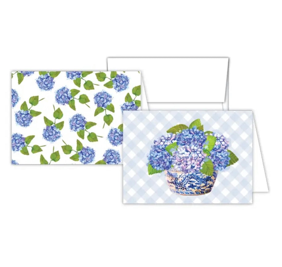 Blue Hydrangea Stationery Notecards
